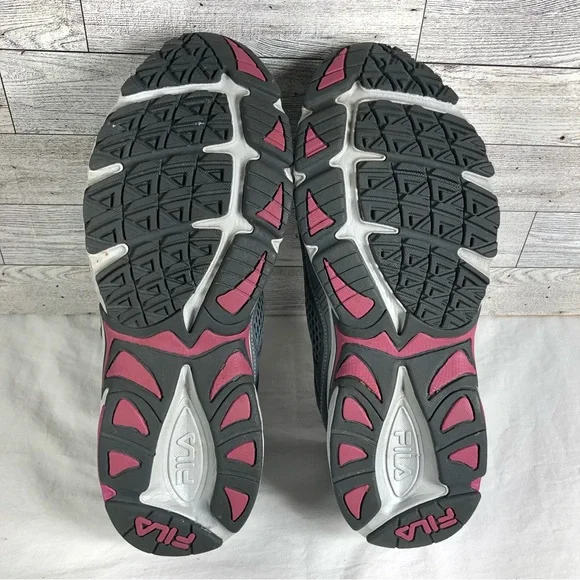 Fila Women's Windshift 15 Grey Pink Running Shoes Sneakers Size 11 Wide - Picture 7 of 7